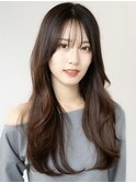 デジタルパーマくびれロングイメチェンレイヤーパーマ前髪