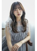 ロング美髪韓国ヘア顔周りレイヤー_F60133