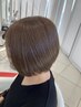 【透明感up より美しい髪へ】カット+艶カラー+極上潤いトリートメント　8980