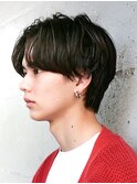 センターパートニュアンスパーマ韓国カルマパーマコンマヘア