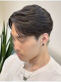 フェザーパーマセンターパートダウンパーマニュアンスパーマ韓国