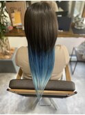 ツーセクション×ブルーグラデーション×トリートメント