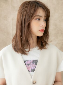 カバーヘア イヴ 戸頭店(COVER HAIR EVE) ナチュラルブラウンエアーストレートミディアム311W戸頭20代30代