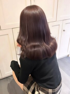 ベレーザ 渋谷神南(Beleza) 16947黒髪チャコールグレーミディアムレイヤーハッシュカット