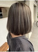 大人ガーリー/ダークアッシュ/似合わせカット/ミディアムレイヤ