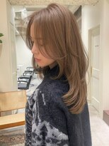 ハーパーズ 渋谷(harpers)&nbsp;アッシュベージュバタフライレイヤーカット