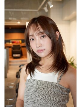 エルフレームバイワンラヴェスト(L'FLAME by one Lovest) 顔周りレイヤー/ダブルカラー/髪質改善/ケアブリーチ長野駅◆