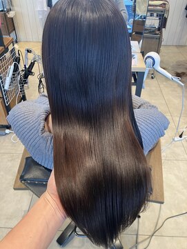 エクファヘアエステプラス 草津 栗東(ex-fa hair esthe+) イメチェン/ピンクベージュ/アンブレラカラー/前髪/南草津/栗東