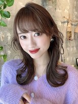 ソイン キタガタ ヘア(so-in kitagata) 韓国風くびれセミディ × モカブラウン