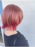 グラデーションピンクカラー