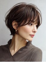 ハーツ 青山表参道店(Heart's) 白髪ぼかし脱白髪染め似合わせショートボブ40代50代60代