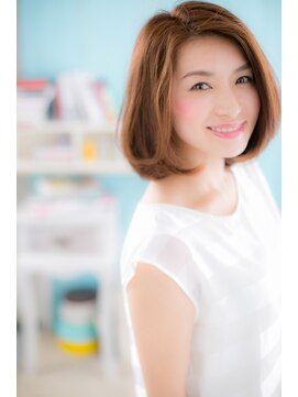 ミック 日暮里店(miq) 上品カラーで…格上げ”ワンレンボブ”