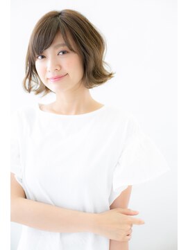 ユキオ(Yukio) くせ毛風無造作外ハネ小顔ボブ