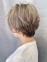 ジエクト 本店(The Ect)&nbsp;白髪ぼかしハイライト×ショートボブ×ダブルカラー×イルミナ