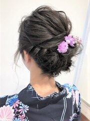 大人可愛い☆浴衣やイベントお呼ばれ小顔ヘアアレンジ【新小岩】