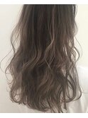 スモーキーベージュ_毛先パーマ【beauty:beast大名店】