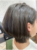 丸みボブ(縮毛矯正ビフォーアフター)