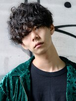 ネイビー(NAVY) くせ毛にもオススメ!強めカールのスパイラルカールマッシュ