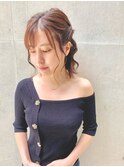 お出かけにも！ // ハーフアップ × 三つ編み