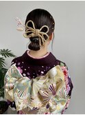 つるっとシニヨンstyle×振袖