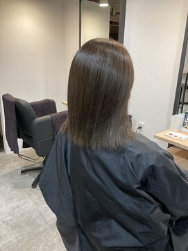 ラフ 難波店(LAFF) #黒髪#ボブルフ#ネビージュ#小顔#ワンレン