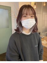 コレット ヘアー 大通(Colette hair) インナーカラー☆ホワイト×ローズピンク