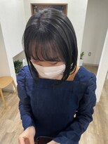 サク(Sac.)&nbsp;ブルーグレージュ×シースルーバング Sac.恵比寿　栃木優佑