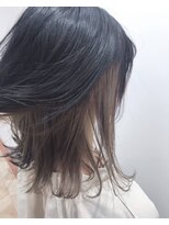 エヌプラス(N+)&nbsp;くびれヘアアプリコットオレンジ夏ハイライトカラー