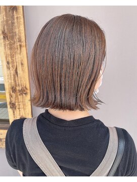 シャルムジャパン(shallm JAPAN) 切りっぱなしボブ/マロンベージュ