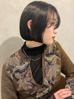 フォト イケブクロ(foto IKEBUKURO)&nbsp;ショート/ボブ/前髪カット×黒髪/ブリーチなし/黒染め[池袋]