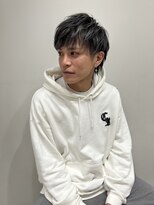 ネイロ 錦糸町(NeiRo)&nbsp;ハイライトマッシュパーマウルフアッシュブラックmen'shair