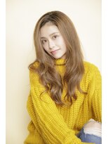 アフロディーテ 銀座(APHRODITE GINZA)&nbsp;黒髪/グレーベージュ/レイヤーロング/前髪パーマ/銀座