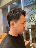 メンズパーマ　ベリーショート　メンズカット　９