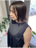 ぷつっとボブ ミディアムボブ