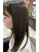 セミロングストレート