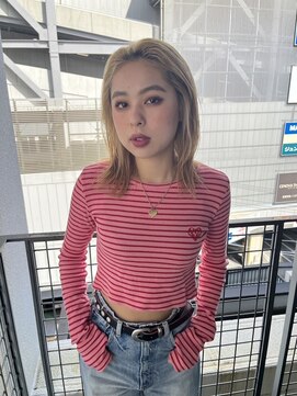 アグ ヘアー ドルチェ 静岡青葉通り店(Agu hair dolce) 《Agu hair 出雲式》ホワイトブロンド