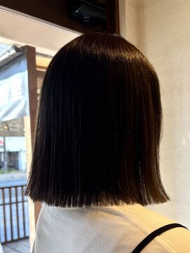ココカラヘアー ニコ(cococara hair nico) 切りっぱなしボブ/ボブ/ストレート/縮毛矯正/髪質改善