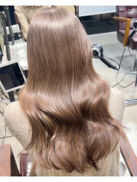 ロイス 神宮前(ROIS) ケアブリーチ/ミルクティーベージュ/髪質改善トリートメント/