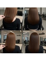 ヌードルバイコア(noodle by CoRe.gn)&nbsp;髪質改善×縮毛矯正で、柔らかく自然なストレートに。