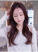 韓国レイヤー顔周りカット透明感カラー髪質改善艶髪シースルー