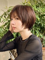 サン 白金台(SUN)&nbsp;お顔周りレイヤーの小顔ショートボブ白金台目黒