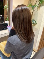 ヘアリゾート粋 ティガ 池袋店(tiga)&nbsp;艶髪ブラウンアッシュ/縮毛矯正