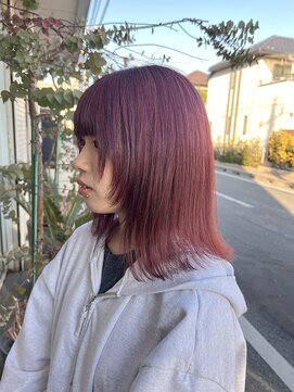 ジェニュイン(genuine) フェイスレイヤー／レッドピンク