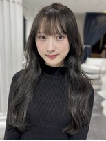 エアー 青山(AIR)&nbsp;オリーブグレージュ オリーブカラー韓国風レイヤー／韓国巻き髪