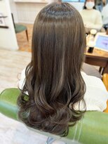 マリアバイアフロート(Maria by AFLOAT)&nbsp;【山田】お客様スタイル☆立体感カーキグレージュ20代30代40代