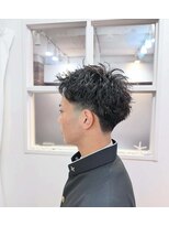 コハク(COHAQ BEAUTY AND RESORT)&nbsp;スパイキーショート/ピンパーマ/メンズ/メンズパーマ