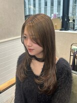 ザザ シンジュク(ZA/ZA shinjuku)&nbsp;顔周りレイヤー/ヘーゼルベージュ/ブリーチなしダブルカラー