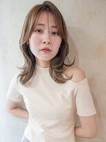 ルチア ヘア ステラ 京都店(Lucia hair stella)&nbsp;顔周りミディアムレイヤーカットハッシュカット韓国京都河原町