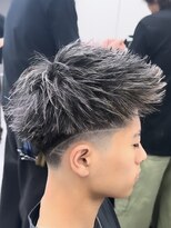 オムセラ 札幌(HOMME SERA)&nbsp;【HIROTO】ジェットモヒカン×ホワイトメッシュ