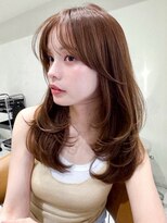 レジスタ バイ ジルブラン 高崎(REGISTA by JIL BLAN)&nbsp;ロングレイヤー／髪質改善カラー／グレージュ／顔まわりカット